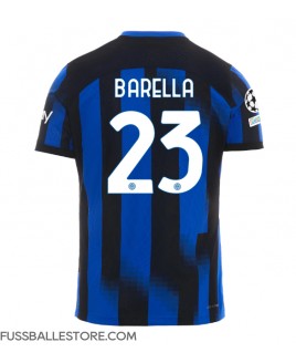 Günstige Inter Milan Nicolo Barella #23 Heimtrikot 2023-24 Kurzarm
